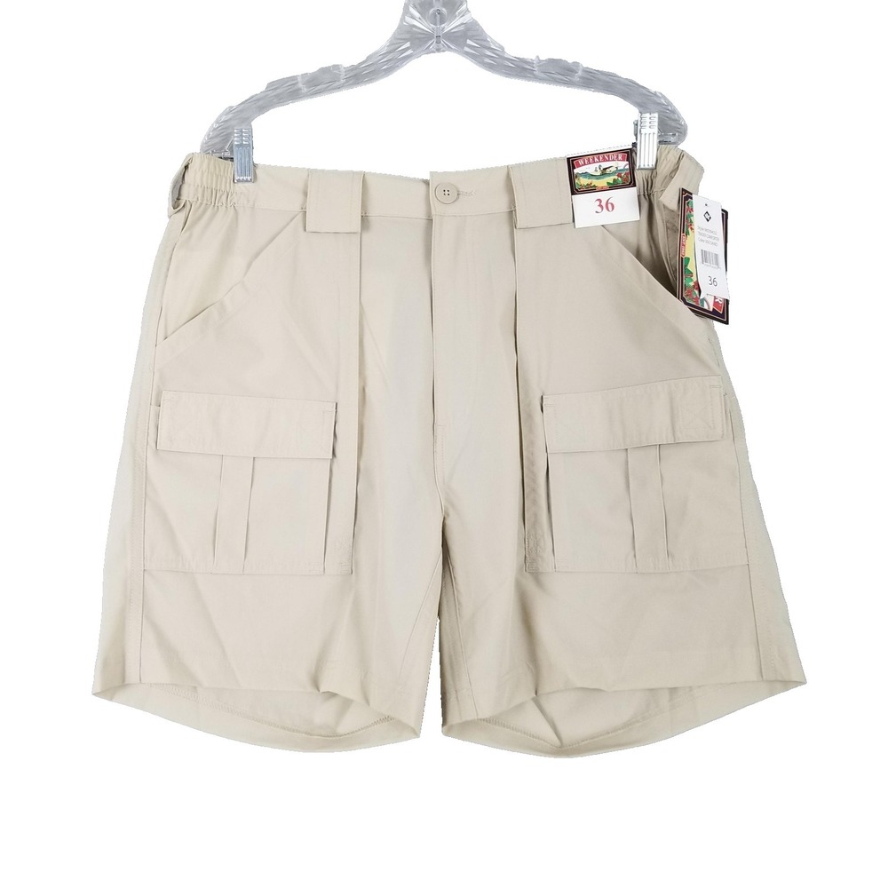 Weekender Trader Comfortex Cargo Shorts Mens 36 Nylon Spandex Outdoor Hiking